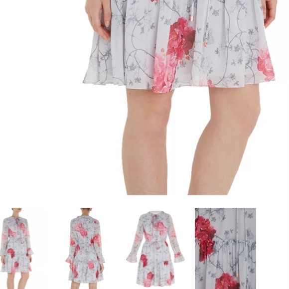 TED BAKER - Eriin Babylon Ruffle Dress - Picture 4 of 15